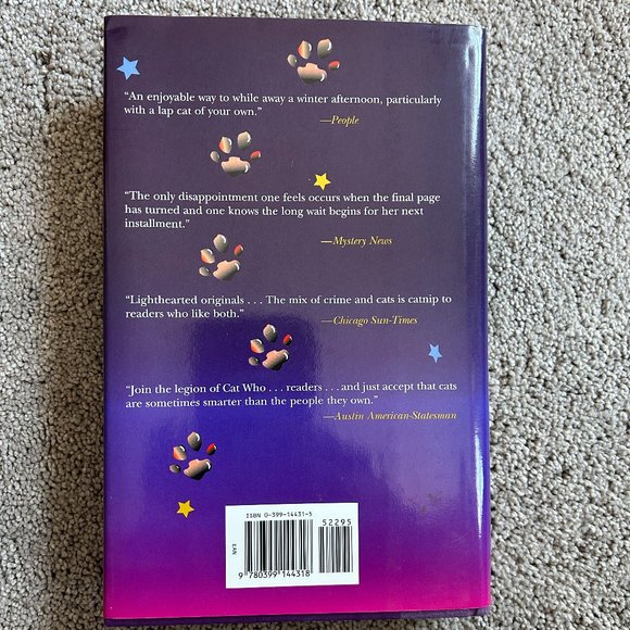 The Cat Who Saw Stars Hard Cover Book by Lilian Jackson Braun - Picture 2 of 4